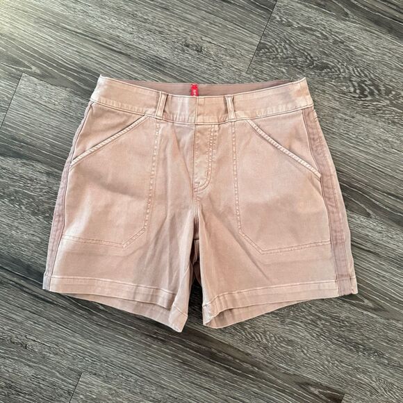 Spanx 6” Twill Shorts in Light Pink - Picture 1 of 5